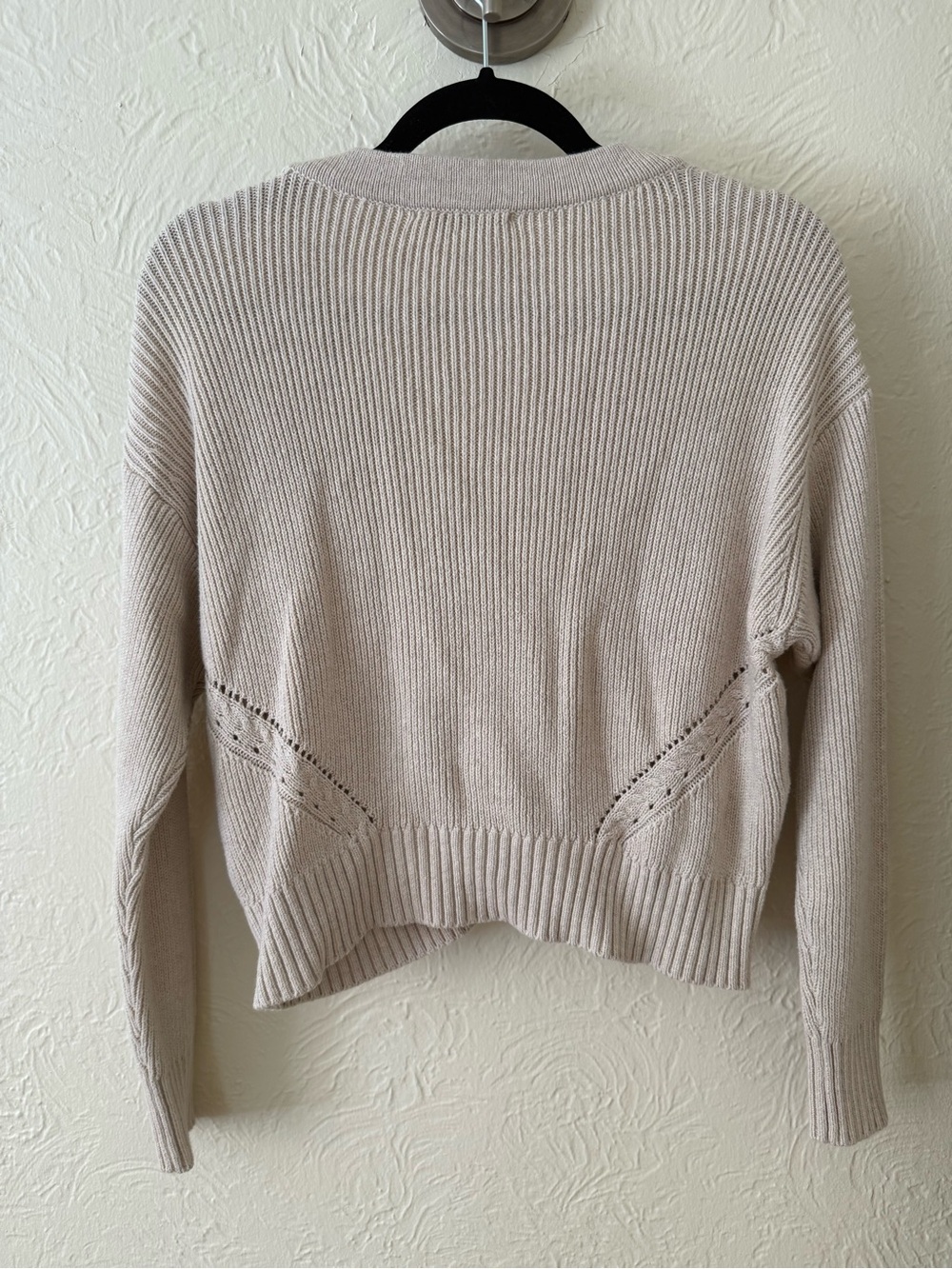 Marine Layer Robin Crop Cardigan in Oatmeal size XS - Picture 2 of 2